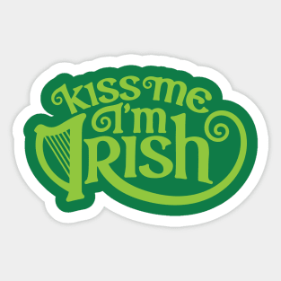 Kiss Me I'm Irish Sticker